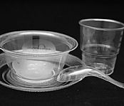 商超袋装一次性水晶餐具